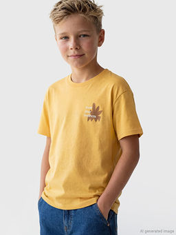 Bisiklet Yaka Bask?l? Erkek ?ocuk Ti??rt