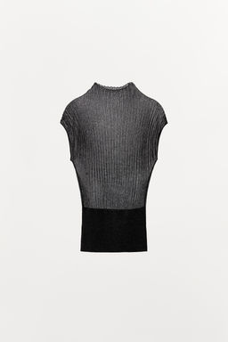 METALLIC THREAD KNIT TOP - Zara фото 3