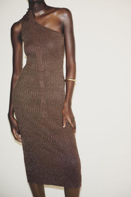 ASYMMETRIC FOULARD MIDI DRESS - Zara фото 2