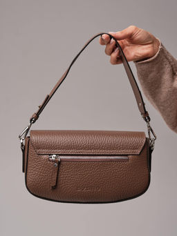 Кожаная сумка Azaro 31049 коричневый какао соло