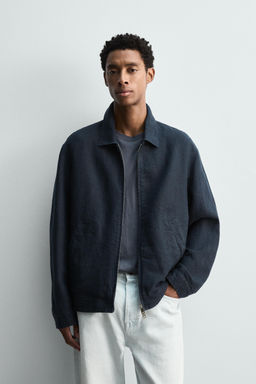 REGULAR FIT 100% LINEN JACKET - Zara фото 2
