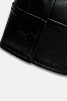 LEATHER EFFECT BOMBER JACKET - Zara фото 8