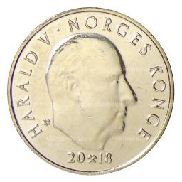 Монета 20 крон 2018 года Норвегия 150 лет норвежской треккинговой ассоциации
