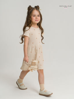 Платье Лето лапша кофейные сердечки