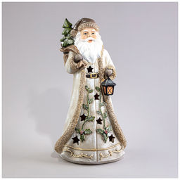 СТАТУЭТКА ДЕД МОРОЗ С LED-ПОДСВЕТКОЙ 17,5Х14,5Х33,5 СМ