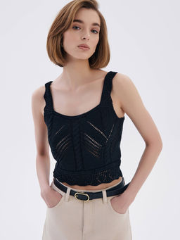 CONTE LDK 2328 Топ женский black - Conte elegant фото 2