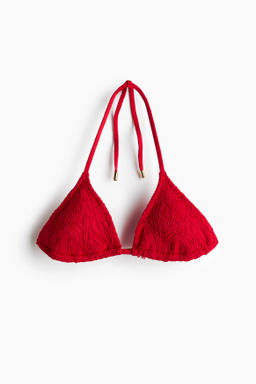 Top de bikini triangular con relleno