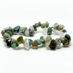 Браслет из камня Яшма зеленая привлекает изобилие