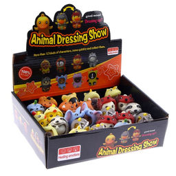 Цена за 24 шт. Антистресс игрушка - мялка «Звери», МИКС