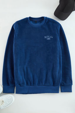 TRENDYOL MAN Gri Regular/Normal Kesim Bisiklet Yaka Anti-pilling Polar Yaz? Bask? Sweatshirt TMNAW23SW00340 - Trendyolmilla фото 6