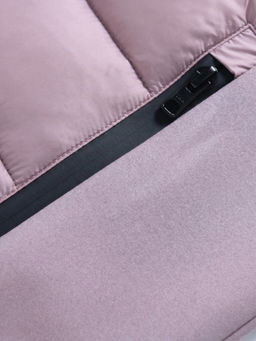 Куртка женская гибридная стёганая с капюшоном с графеновой подкладкой розового цвета 9630_1R