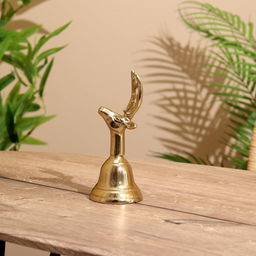 Колокольчик «Олень», 7.5×7.5×19 см, алюминий