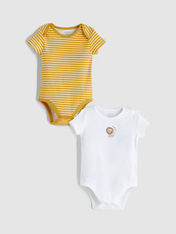 Bask?l? Erkek Bebek ??t??tl? Body 2li