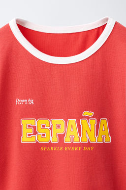 CAMISETA ESTAMPADO ARGENTINA / Rojo