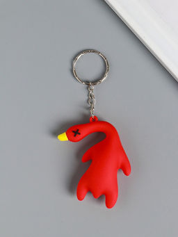 Цена за 12 шт. Брелок для ключей на кольце резина «Утка», 5×2×5.5 см, МИКС