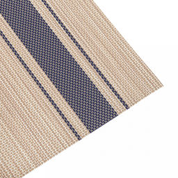 Салфетка под горячее (термосалфетка) Саржа 45,5х30см, бежевый, синие полосы (Китай) - Домашняя мода фото 2
