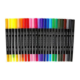 Набор профессиональных маркеров, 24 штуки/24 цвета, двусторонний