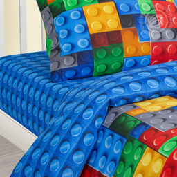 Постельное белье Леголэнд (бязь детская) 1,5 сп./Пододеяльник: 1 шт. - 215*143; Простыня: 1 шт. - 214*150; Наволочка: 2 шт. - 70*70; Бязь детская