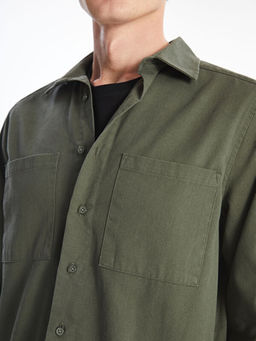 Regular Fit Uzun Kollu Gabardin Erkek G?mlek