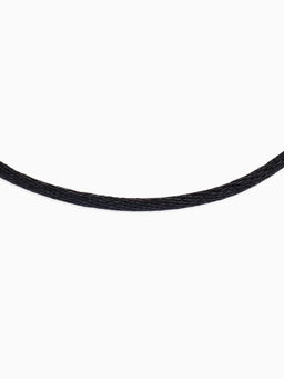 Цена за 10 шт. Шнурок нейлоновый d=1.5 мм, 43 см + удлинитель, чёрный