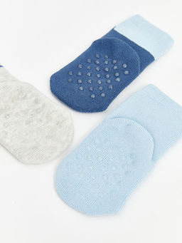 Bask?l? Erkek Bebek Soket ?orap 3l? - Waikiki фото 3