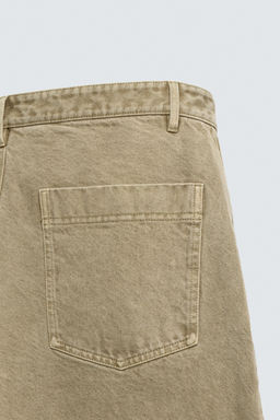PANTAL?N STRAIGHT FIT LAVADO / Beige - Zara фото 10