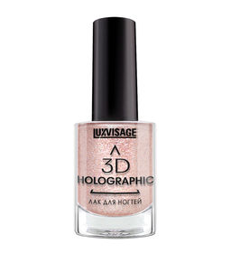LuxVisage Лак для ногтей 3D HOLOGRAPHIC тон 704 розовый топаз 11мл