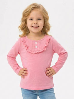 Футболка (лонгслив) UD 1145 розовый - Mini maxi фото 2