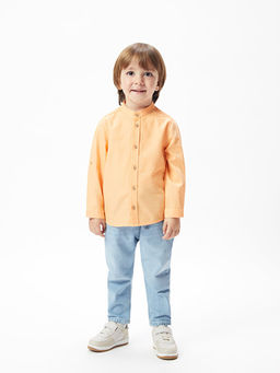 Hakim Yaka Uzun Kollu Basic Erkek ?ocuk G?mlek