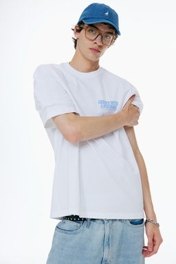 Camiseta con motivo estampado Loose Fit