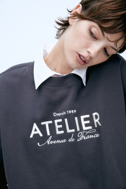 Sudadera con motivo de texto - H&m фото 3