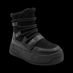 Ботинки на меху Q820-1 черные