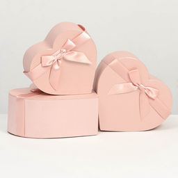 Набор подарочных коробок 3 в 1 сердца L:24?23?10 M:21?20?9 S:18.5?18?8 см