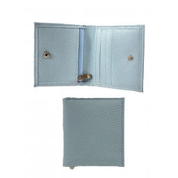 Портмоне женское Croco-ПР-917 натуральная кожа 2 отд, 6 карм, голубой св флотер (20) 264563