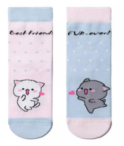 Носки дет.TIP-TOP 17С-10СП, р.16 (54/6) - 478 голубой-светло-розовый - Conte elegant фото 2