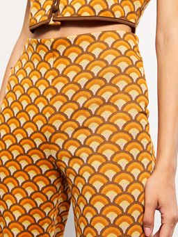 Rahat Kal?p Desenli Kad?n Pantolon