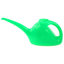 Лейка для комнатных растений пластмассовая 2л, 41х10,5х20см, длинный загнутый носик, пищевой полиэтилен (Россия) - Домашняя мода фото 2