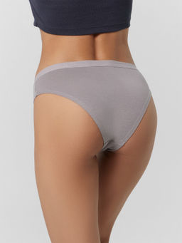 Цена за 2 штуки! Трусы женские слипы мультипак (3 шт.) в сером цвете - Mark formelle фото 4