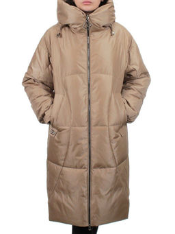 118 BEIGE Пальто зимнее женское (холлофайбер 200 гр.)