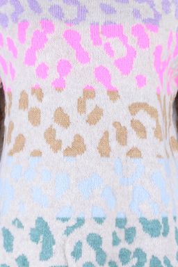 Tas Yumusak Dokulu Leopar Desenli Triko Kazak TWOAW22KZ0427 - Trendyolmilla фото 7