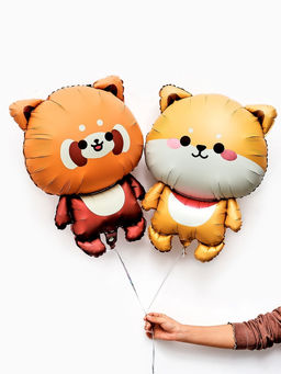 Воздушные шары фольгированные 27" «Милые друзья» набор 2 шт.