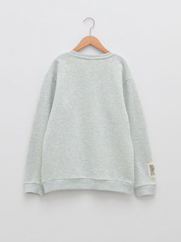 Bisiklet Yaka Basic Uzun Kollu Erkek ?ocuk Sweatshirt - Waikiki фото 2