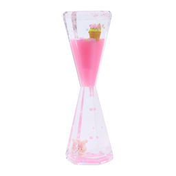 Часы гелиевые, антистресс, 17×5.5 см, розовые