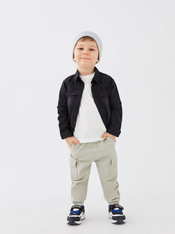 Uzun Kollu Basic Erkek Bebek Jean G?mlek