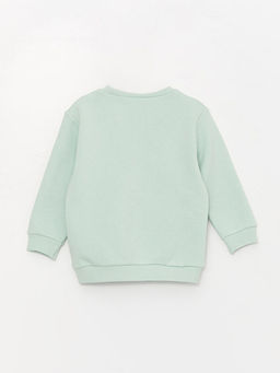 Bisiklet Yaka Uzun Kollu Bask?l? Erkek Bebek Sweatshirt 2li - Waikiki фото 3