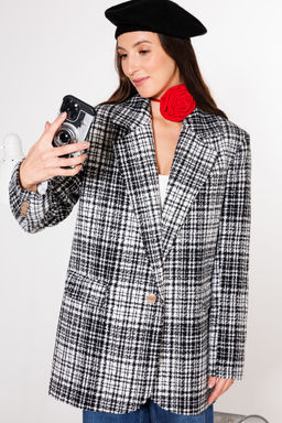 Жакет KOKOdea 7.11.1 черно-белый  фото 4