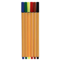 Набор капиллярных ручек Полоски, 6 цветов, МИКС - Simaland фото 5