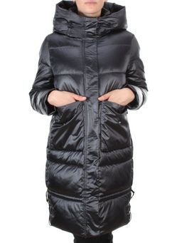 9106 BLACK Пальто зимнее женское FLOWEROVE (200 гр. холлофайбера) - Fashion фото 2
