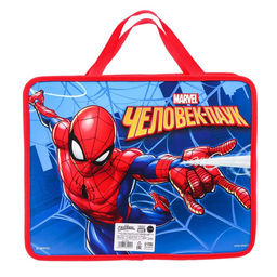 Папка с ручками пластик А4 75 мм 330×260 ПМ-А4-26 «Человек-паук»