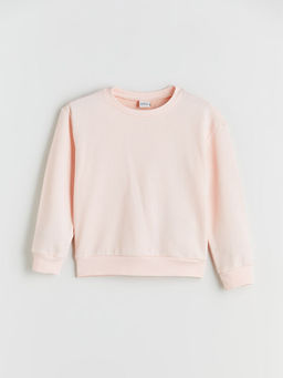 Bisiklet Yaka K?z ?ocuk Sweatshirt